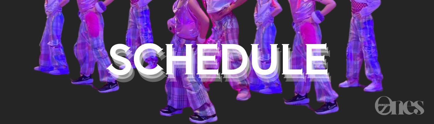 勝どき・月島・豊洲の全校共通レッスンスケジュール。平日夕方のキッズクラスから土日の大人ダンスまで。振替制度が充実し、保護者様の送迎もしやすい時間帯設定。2026年最新の開講クラス一覧ヘッダー